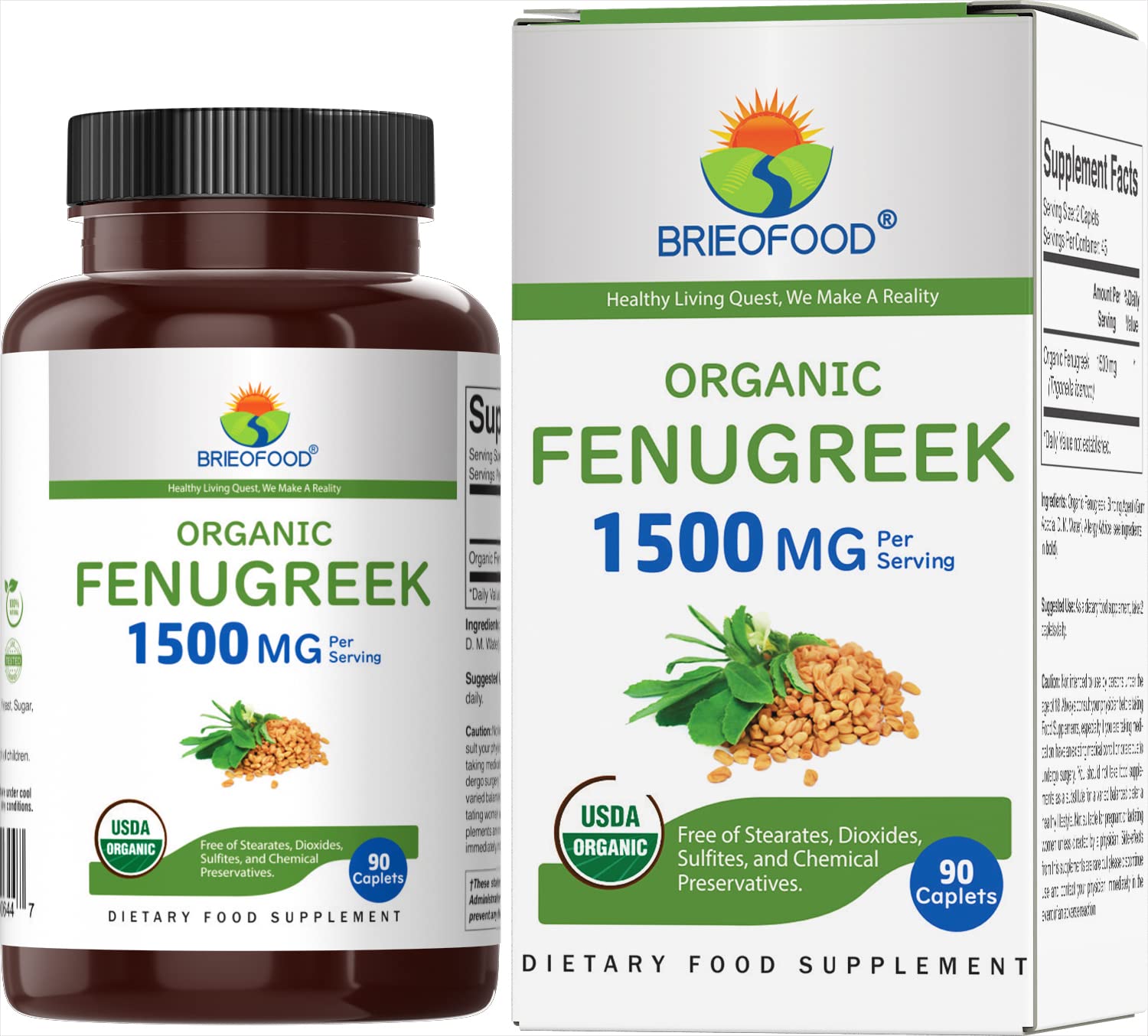 Organic Fenugreek 1500mg